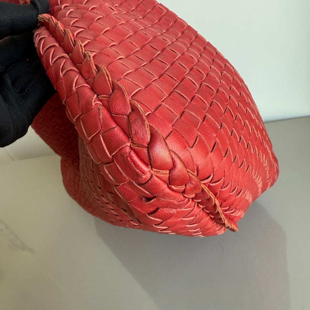 Bottega Veneta Veneta Hobo Maxi Dark Red Leather 51cm