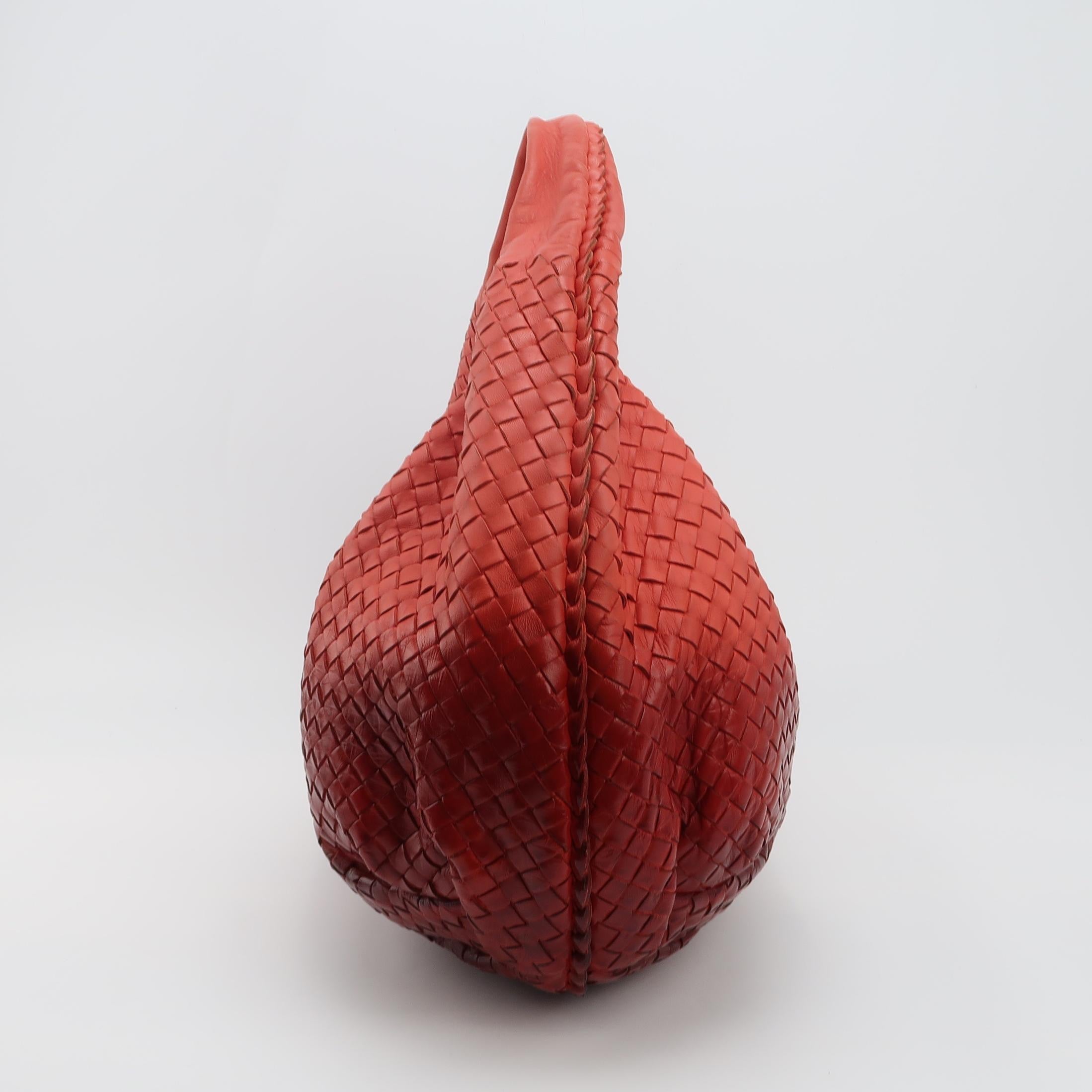 Bottega Veneta Belly Hobo Intrecciato Gradient Orange Red Medium 45cm