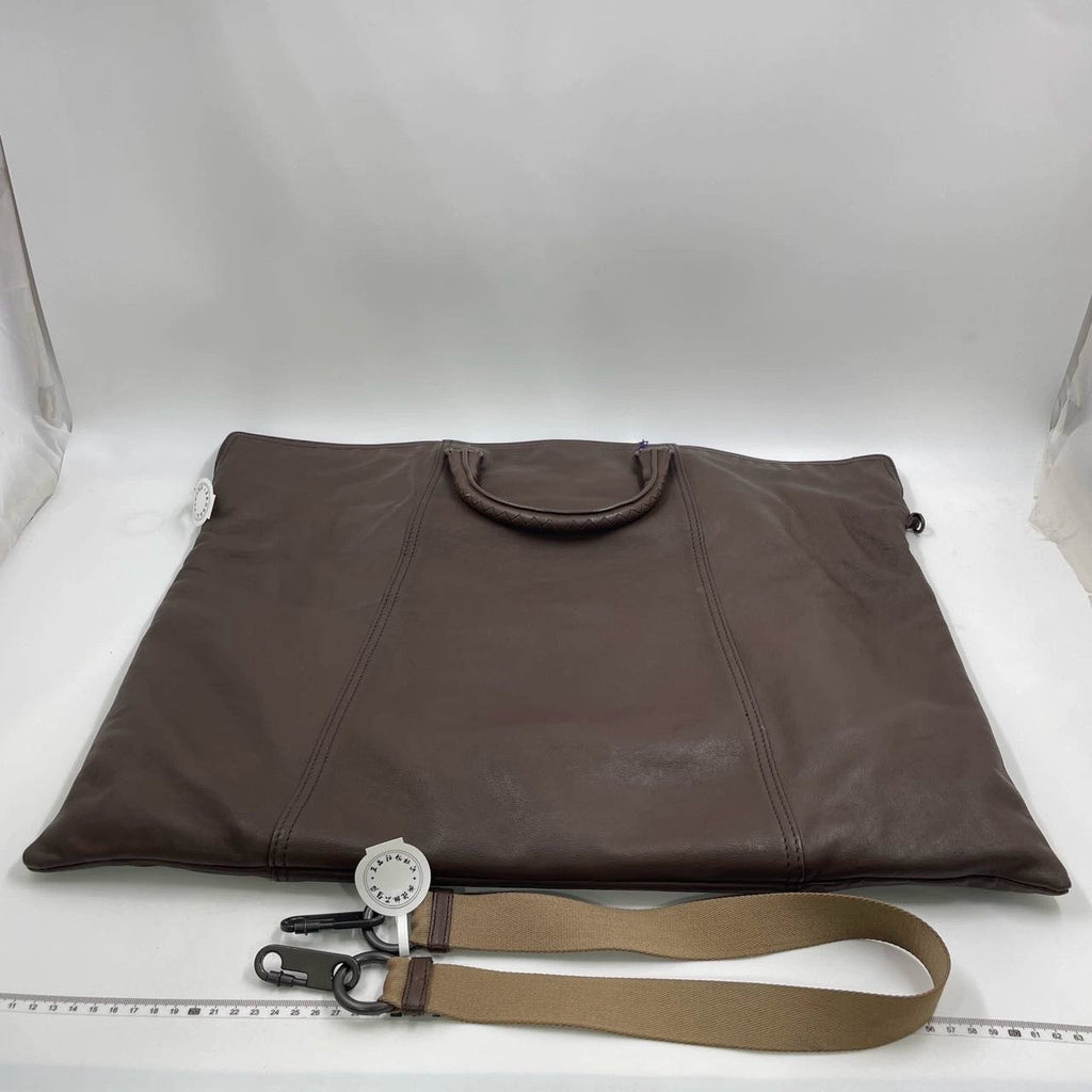 Bottega Veneta Maxi Convertible Tote Dark Chocolate Brown Smooth Leather 55cm