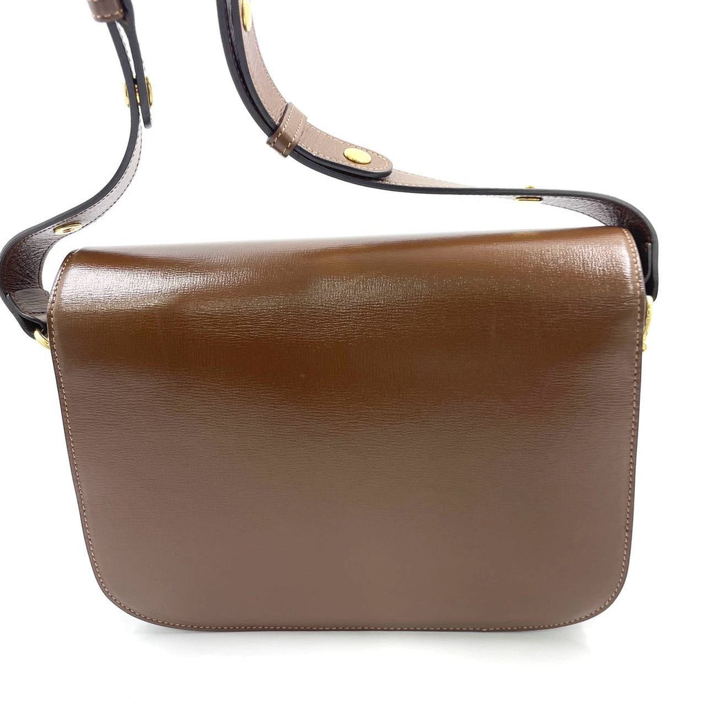 Gucci 1955 Horsebit Shoulder Bag Caramel Brown Small Leather