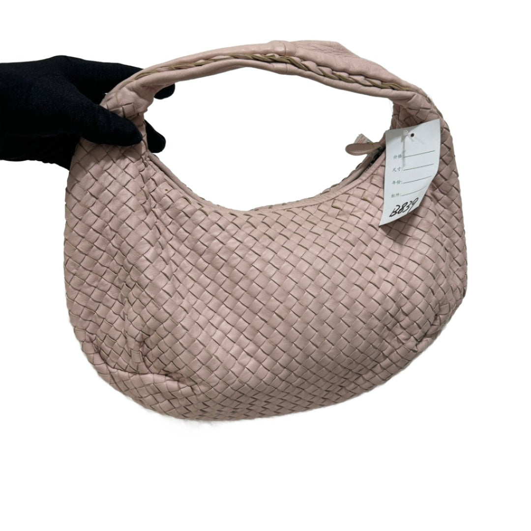 Bottega Veneta Belly Hobo Intrecciato Light Cherry Blossom Pink Nappa Leather Medium 40cm