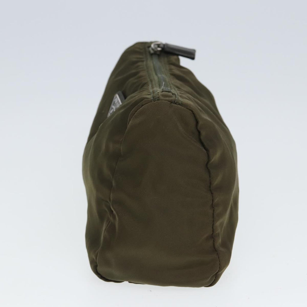 PRADA Pouch Nylon Khaki 80183
