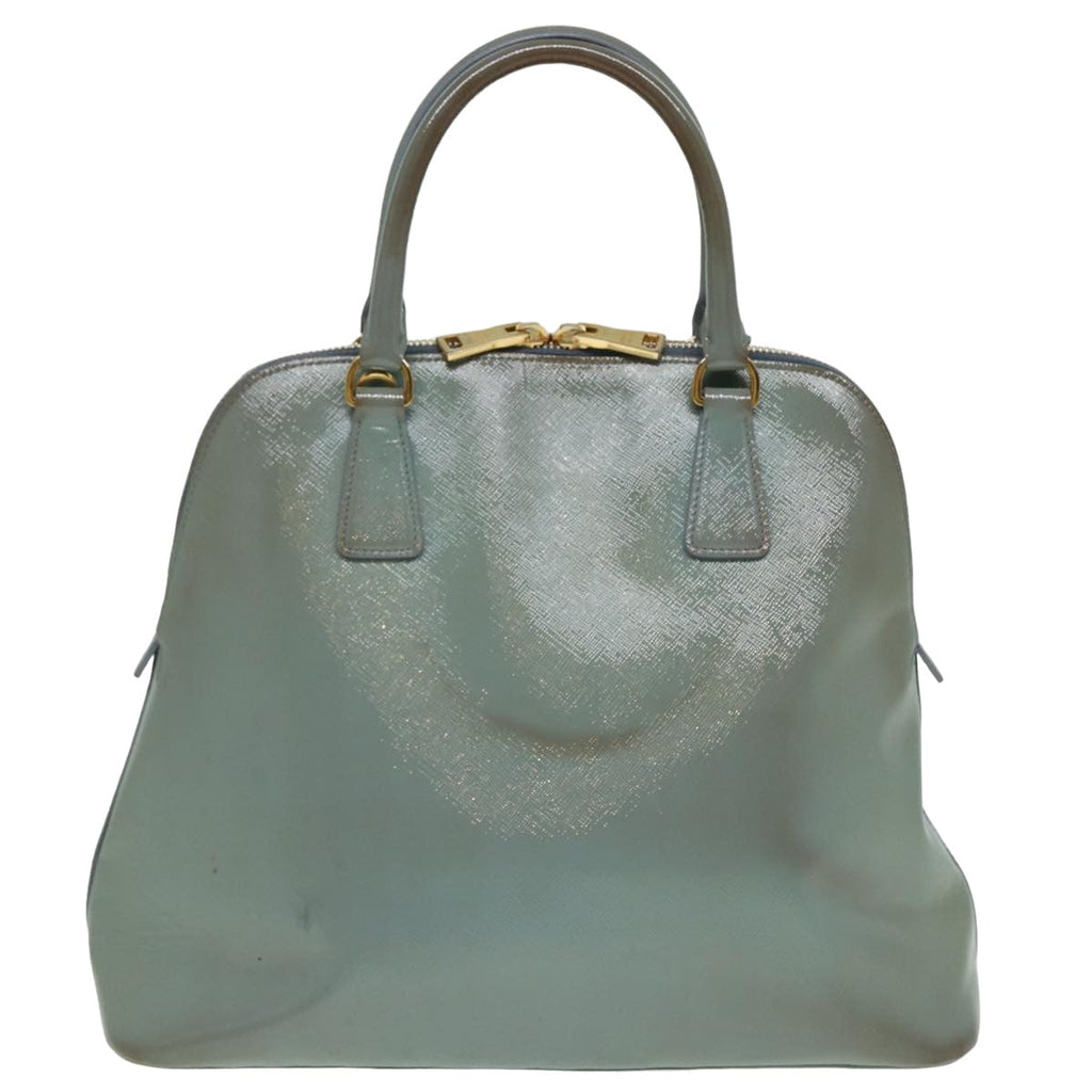 PRADA Hand Bag Safiano leather 2way Blue 80864