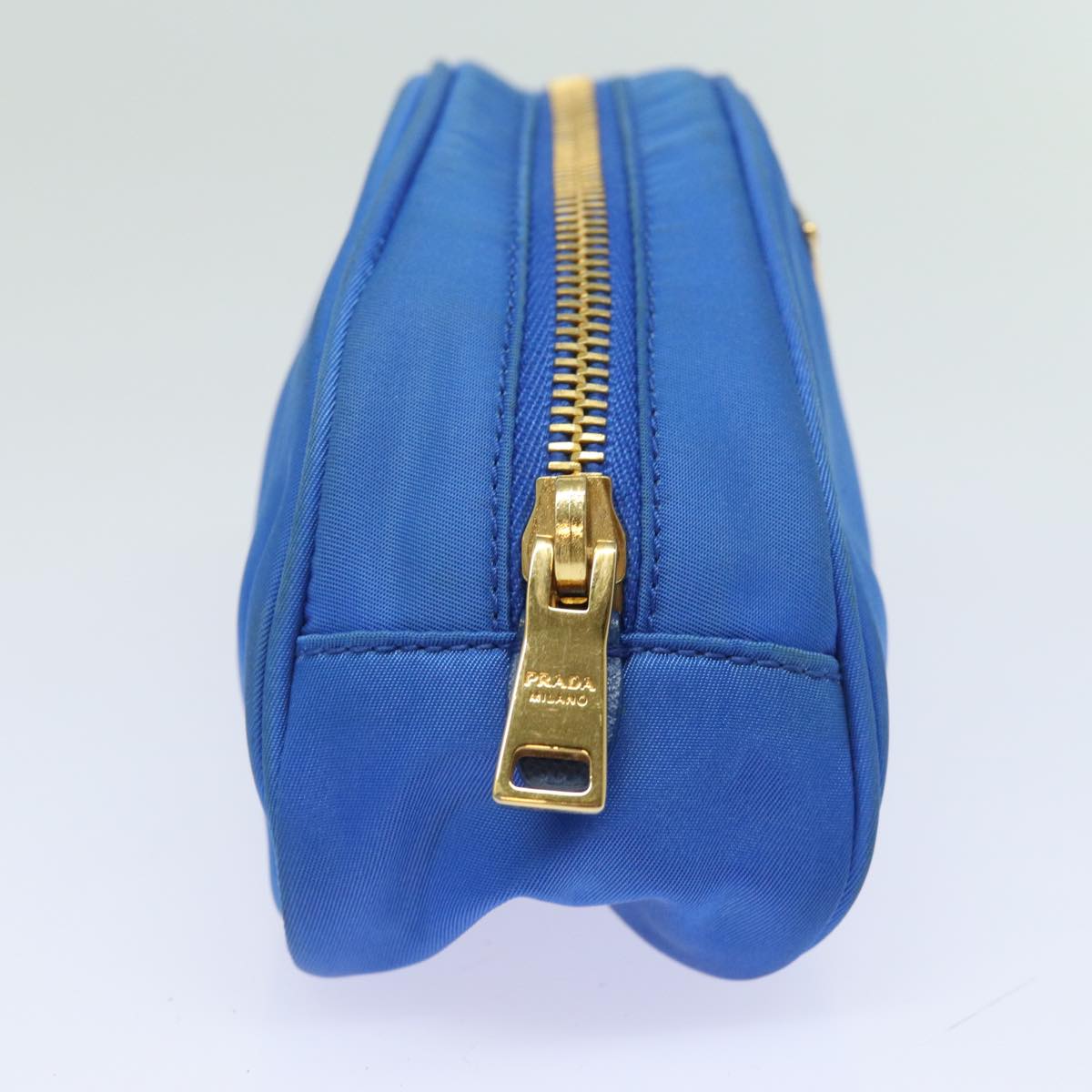 PRADA Pouch Nylon Blue 81167