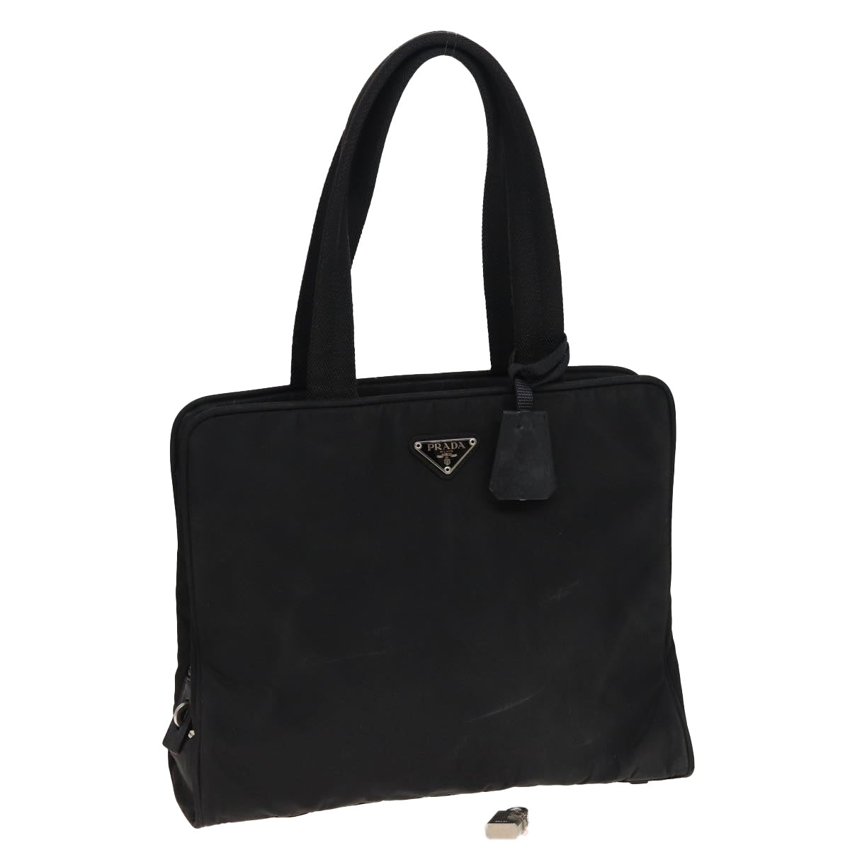 PRADA Tote Bag Nylon Black 81168