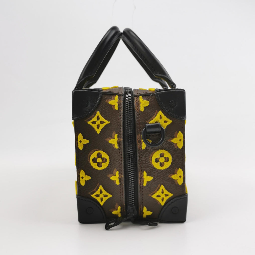 Louis Vuitton Soft Trunk Speedy Monogram Tuffetage Yellow