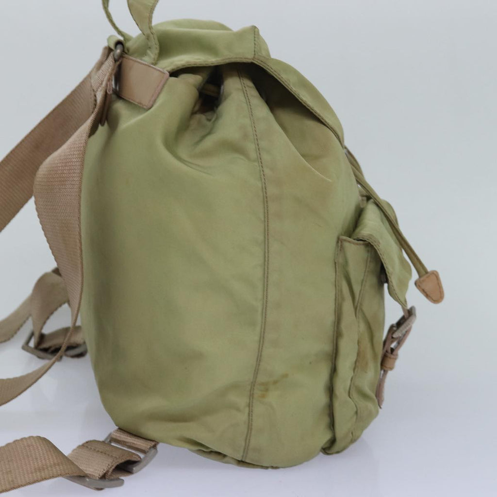PRADA Backpack Nylon Khaki 82104