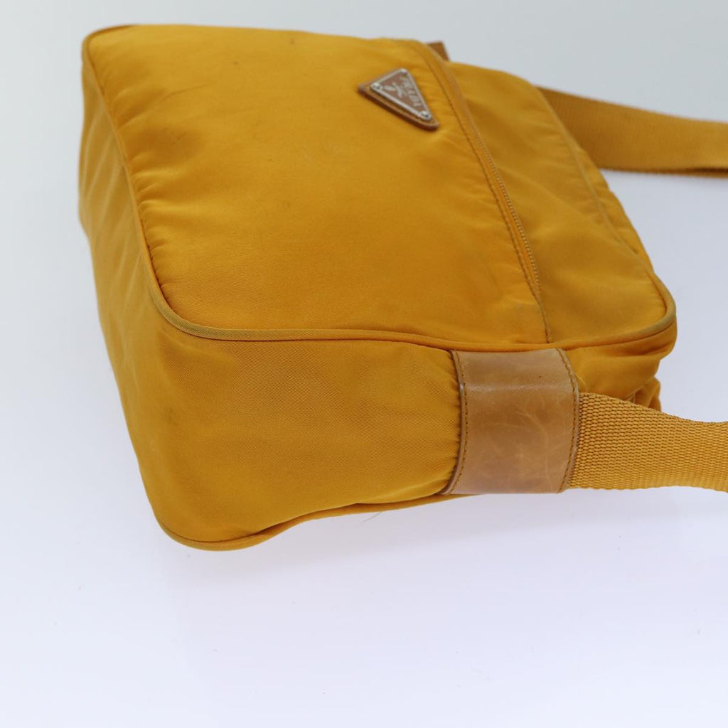 PRADA Shoulder Bag Nylon Orange 82569