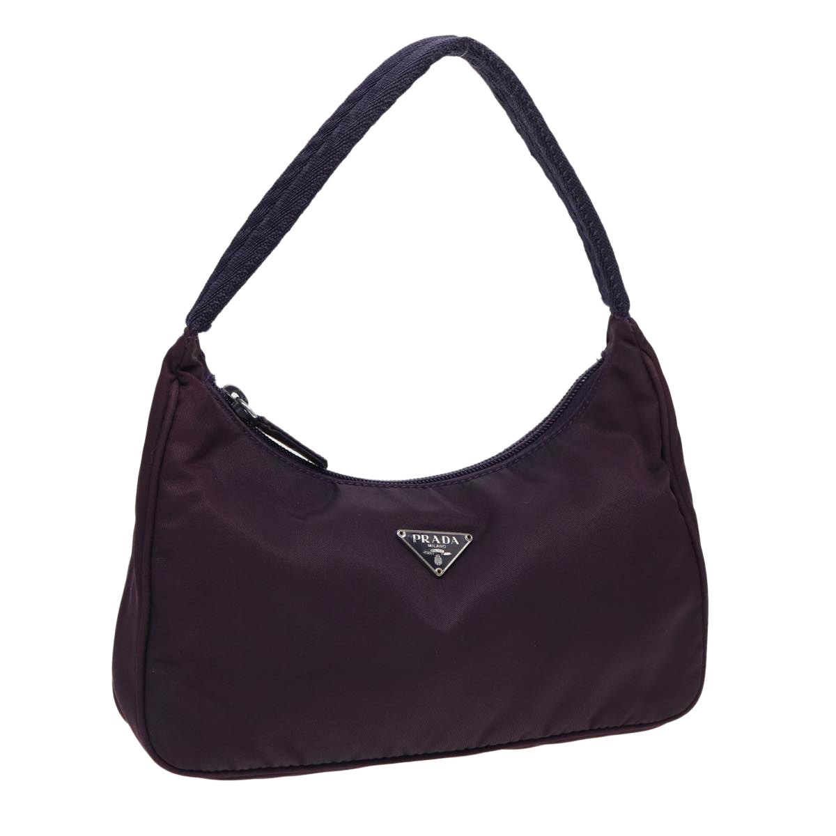 PRADA Accessory Pouch Nylon Purple 82692