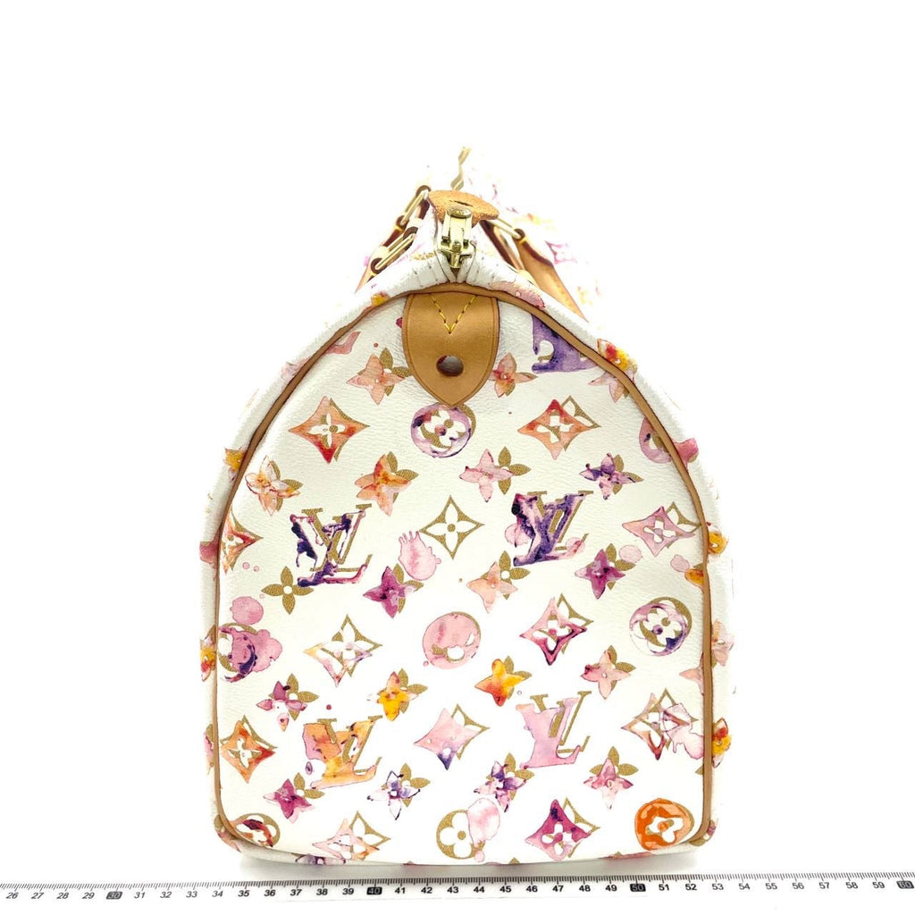Louis Vuitton Speedy 35 Monogram Watercolor Pink Handbag Richard Prince 2008