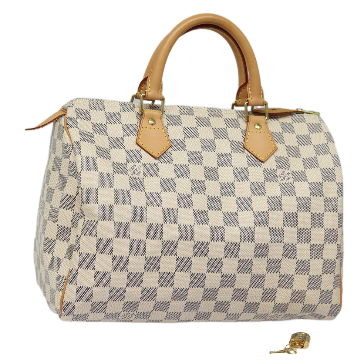 LOUIS VUITTON Damier Azur Speedy 30 Hand Bag N41533 LV 83636AV