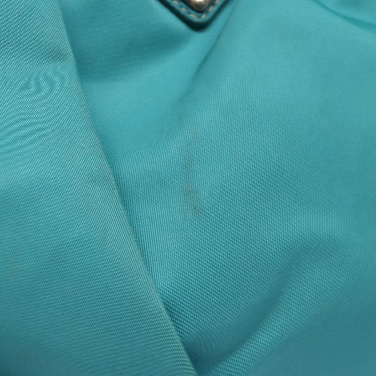 PRADA Hand Bag Nylon 2way Turquoise Blue 83957