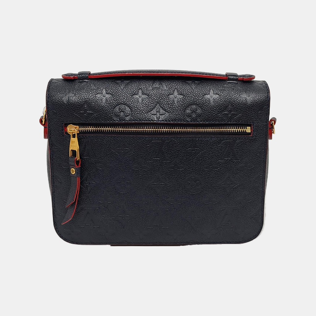 Louis Vuitton Pochette Métis Monogram Empreinte Leather Navy