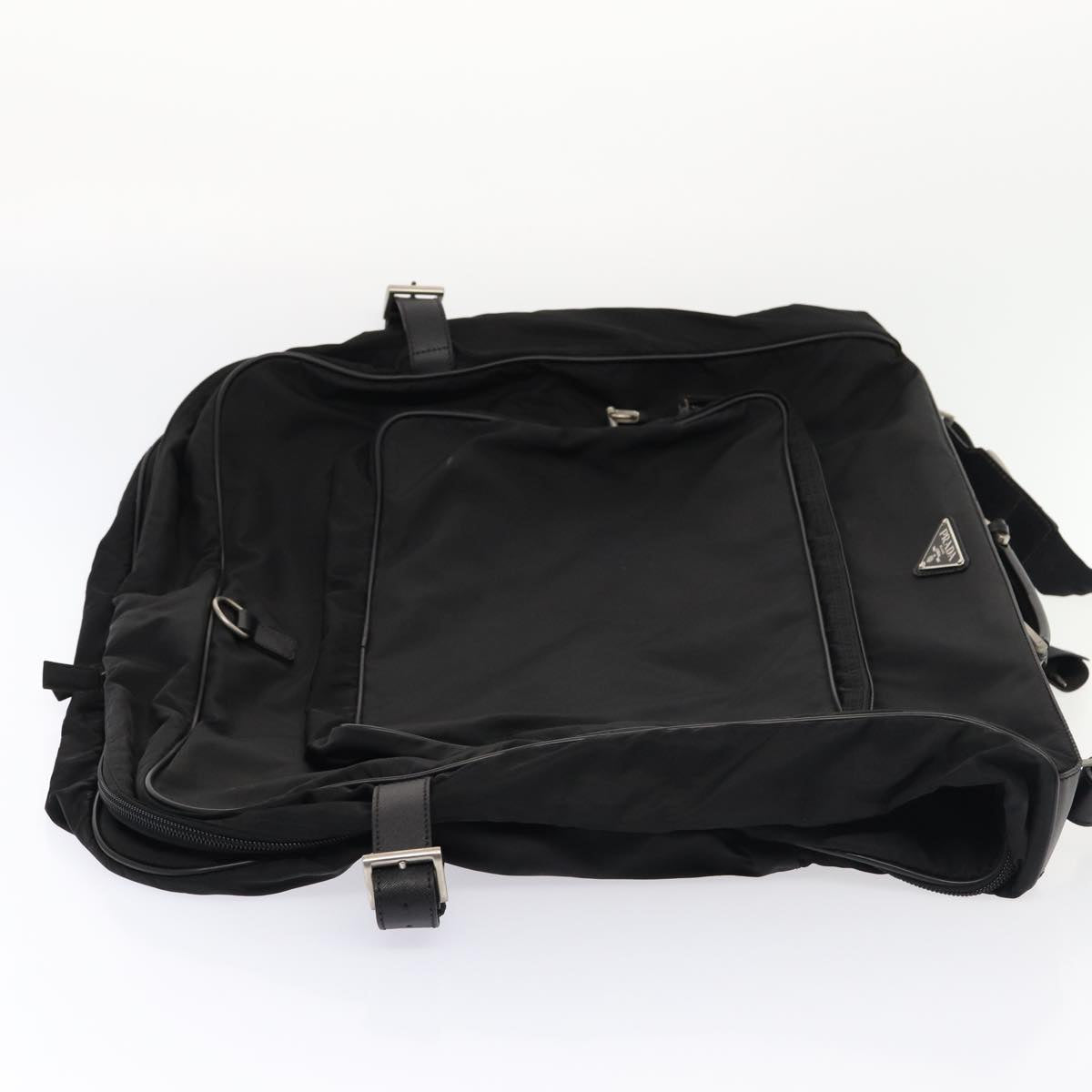 PRADA Garment Cover Nylon Black Silver 84549