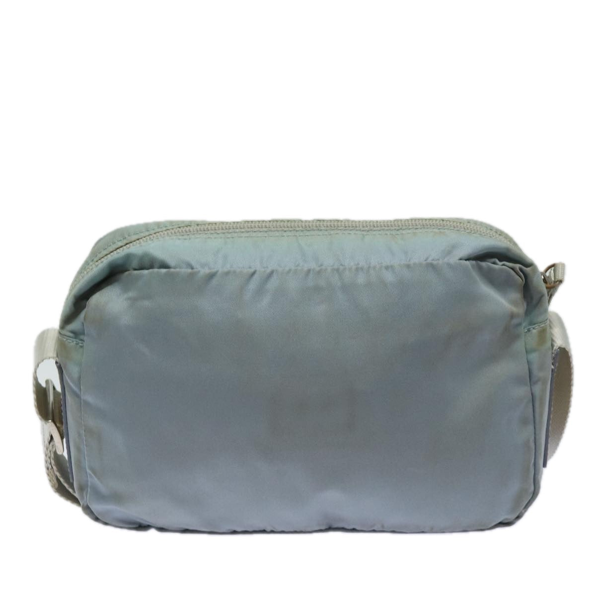PRADA Shoulder Bag Nylon Light Blue Silver 84645
