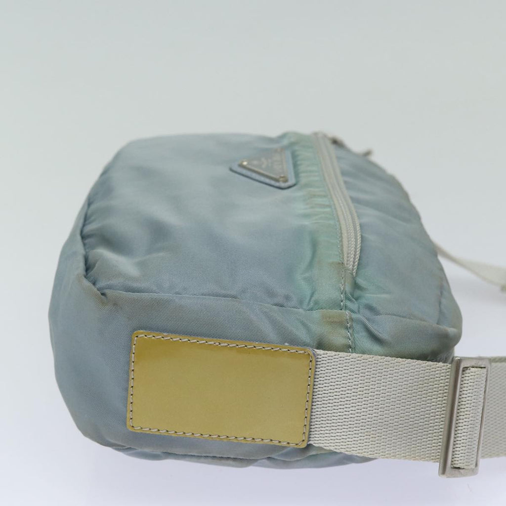 PRADA Shoulder Bag Nylon Light Blue Silver 84645