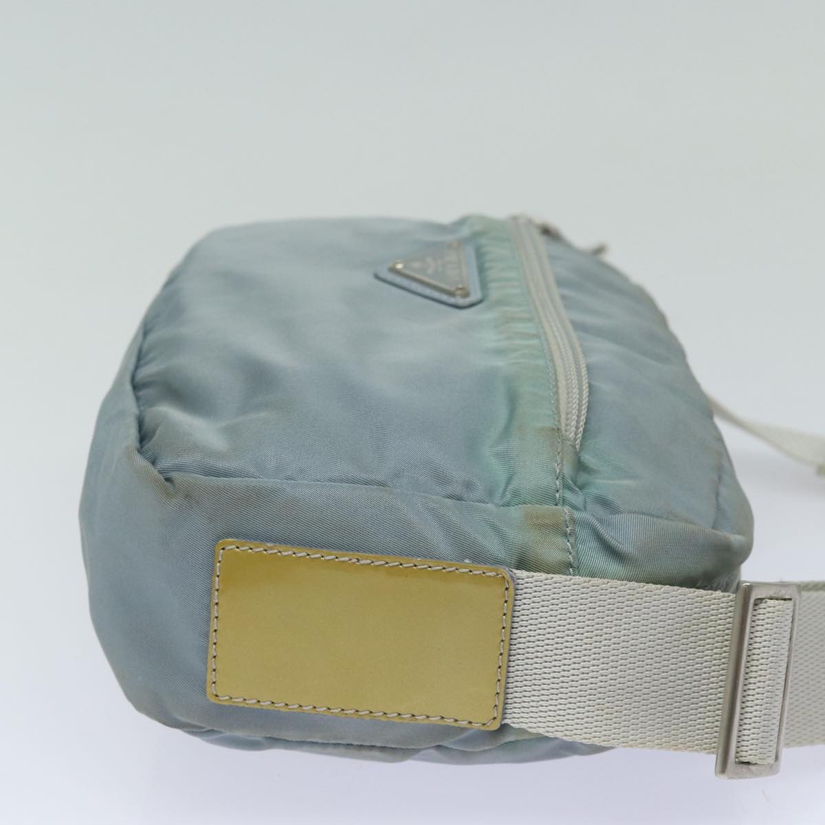 PRADA Shoulder Bag Nylon Light Blue Silver 84645
