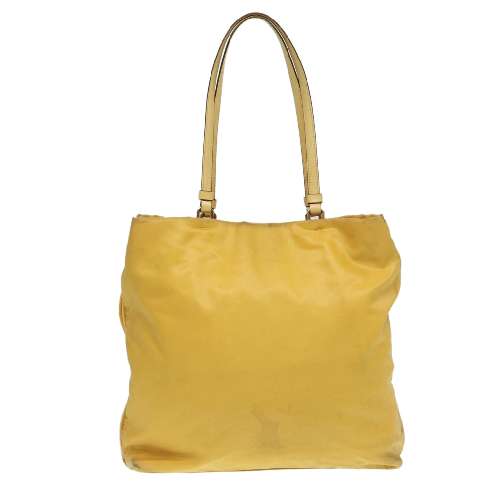 PRADA Tote Bag Nylon Yellow Gold 87177