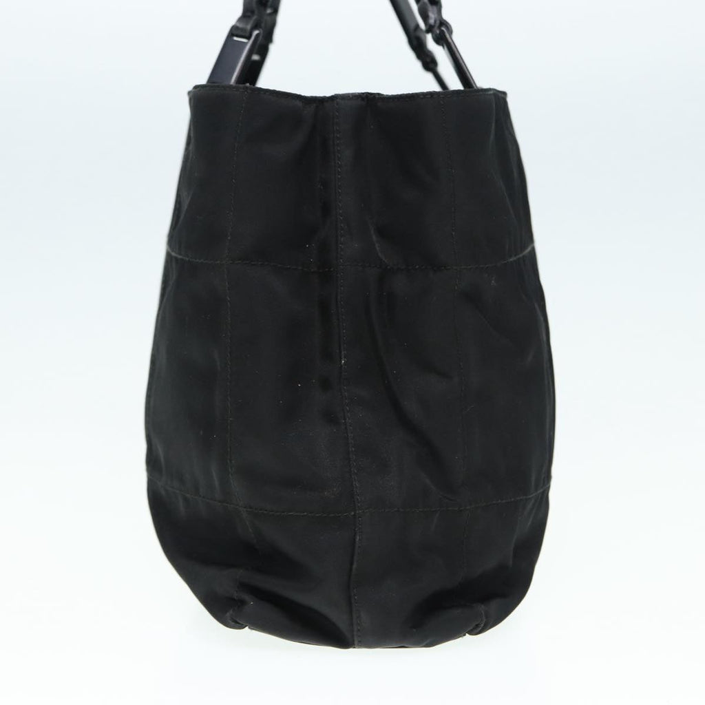 PRADA Hand Bag Nylon Black 87322