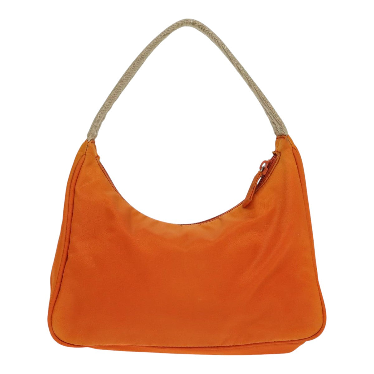 PRADA Hand Bag Nylon Orange 87671