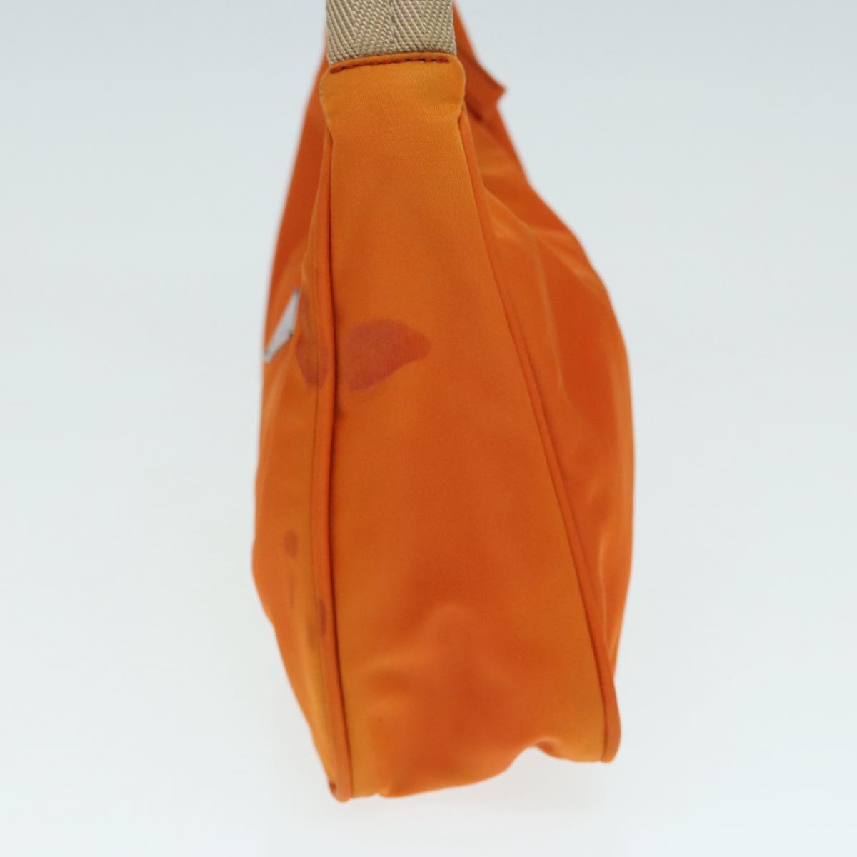 PRADA Hand Bag Nylon Orange 87671