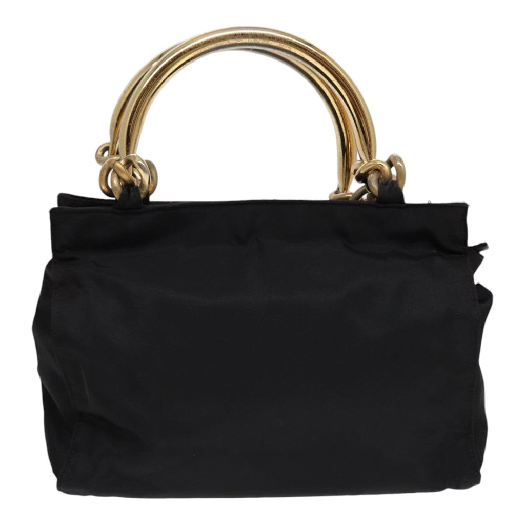 PRADA Hand Bag Nylon Black 87678