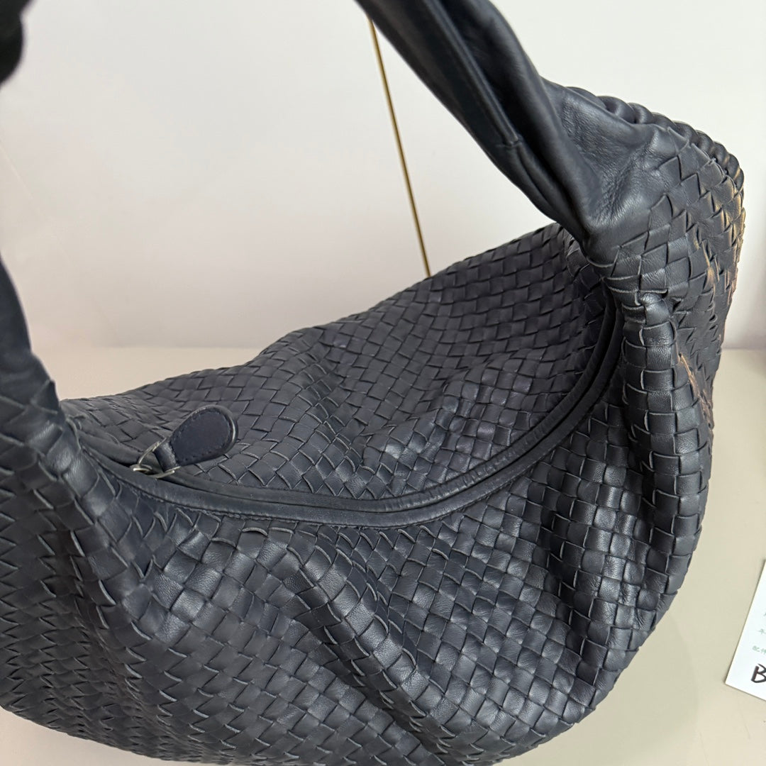 Bottega Veneta Veneta Hobo Maxi Black Leather 52cm
