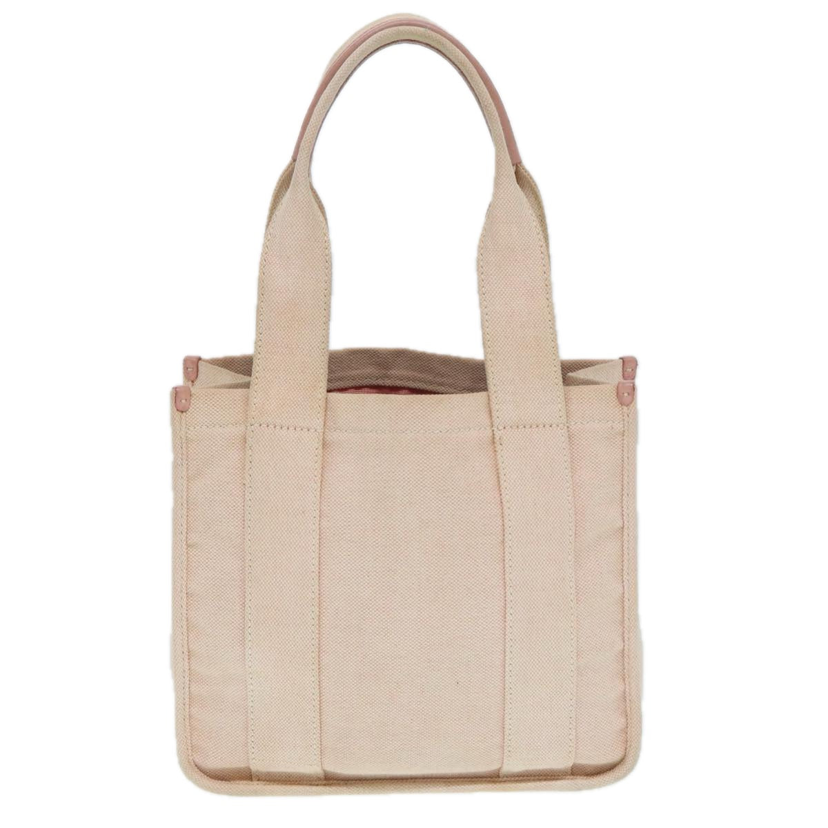 PRADA Hand Bag Canvas Pink Silver 88090