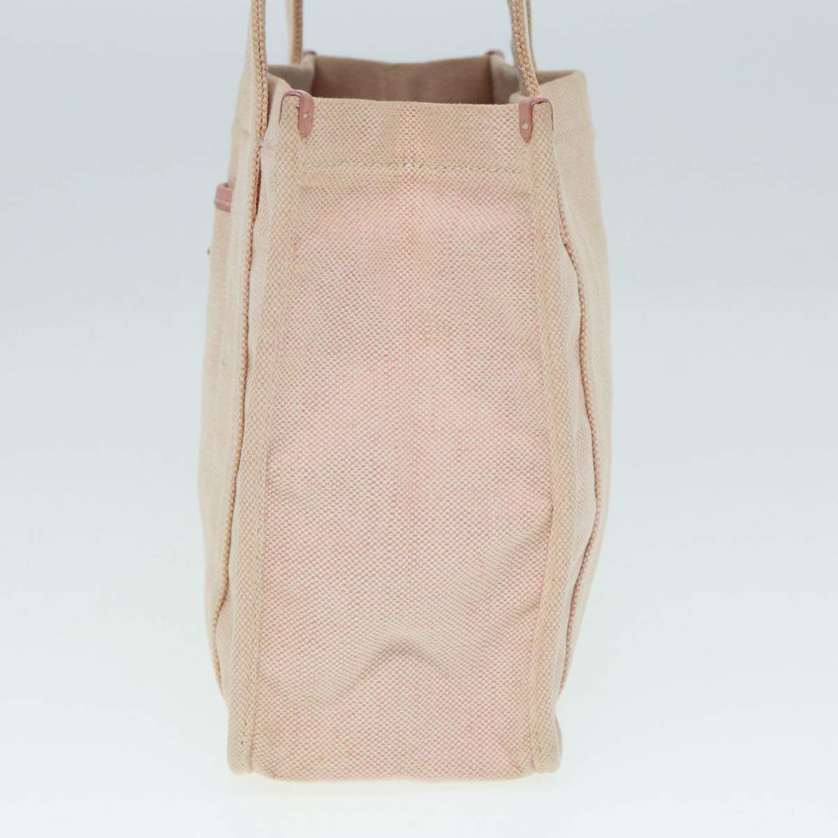 PRADA Hand Bag Canvas Pink Silver 88090