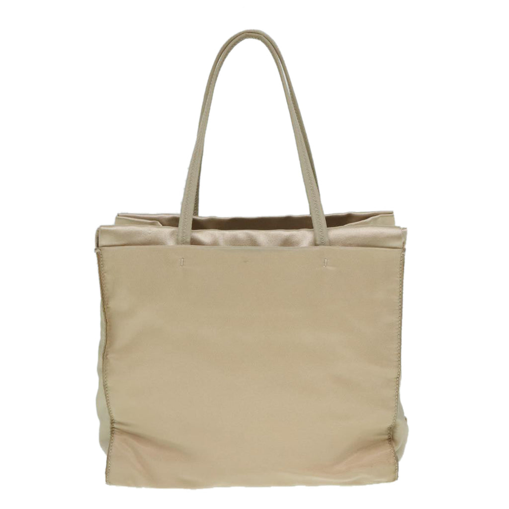 PRADA Hand Bag Nylon Beige 88246
