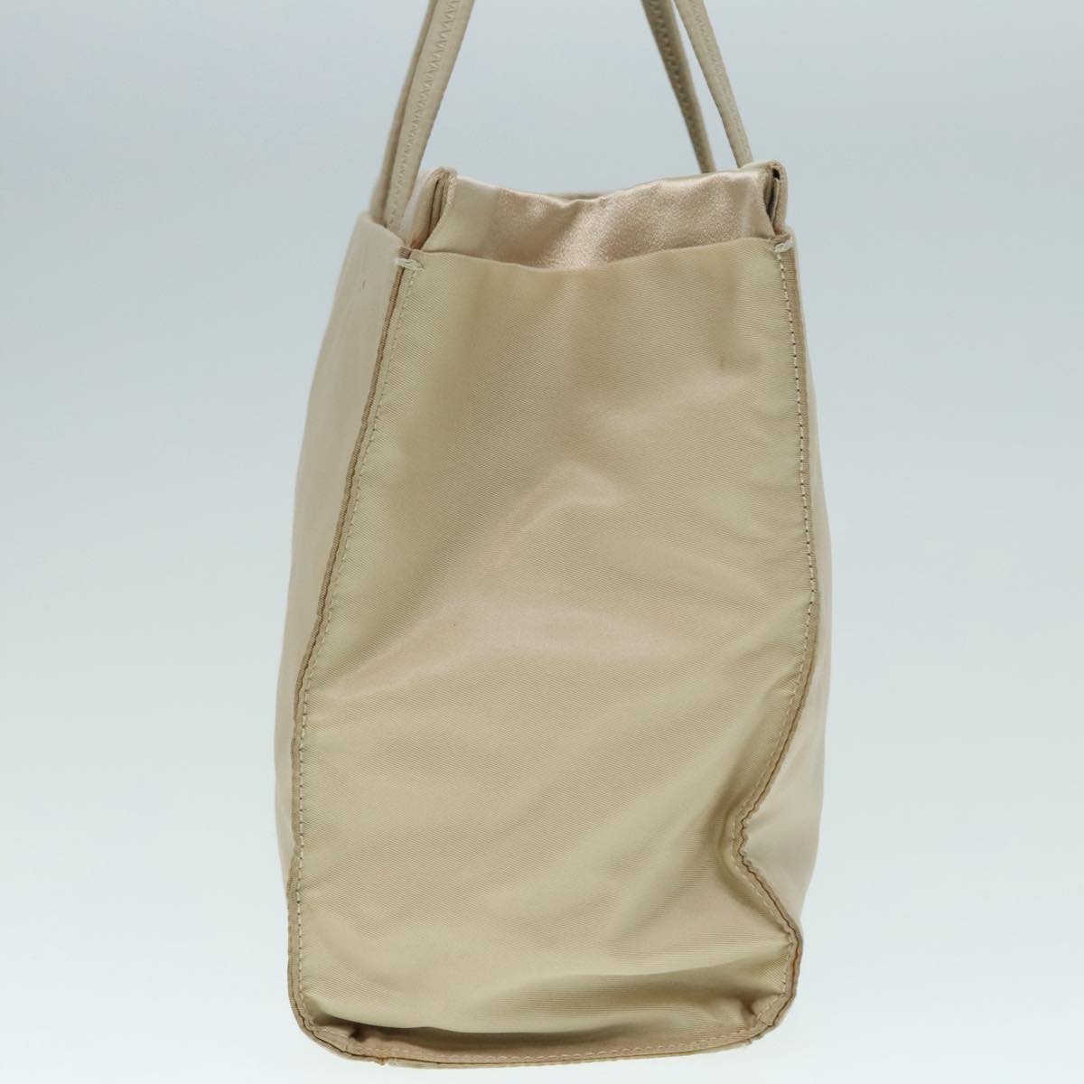 PRADA Hand Bag Nylon Beige 88246