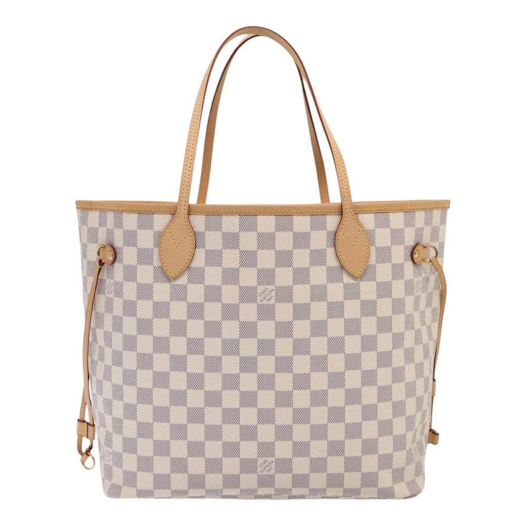LOUIS VUITTON Damier Azur Neverfull MM Tote Bag N41605 LV 88277AV