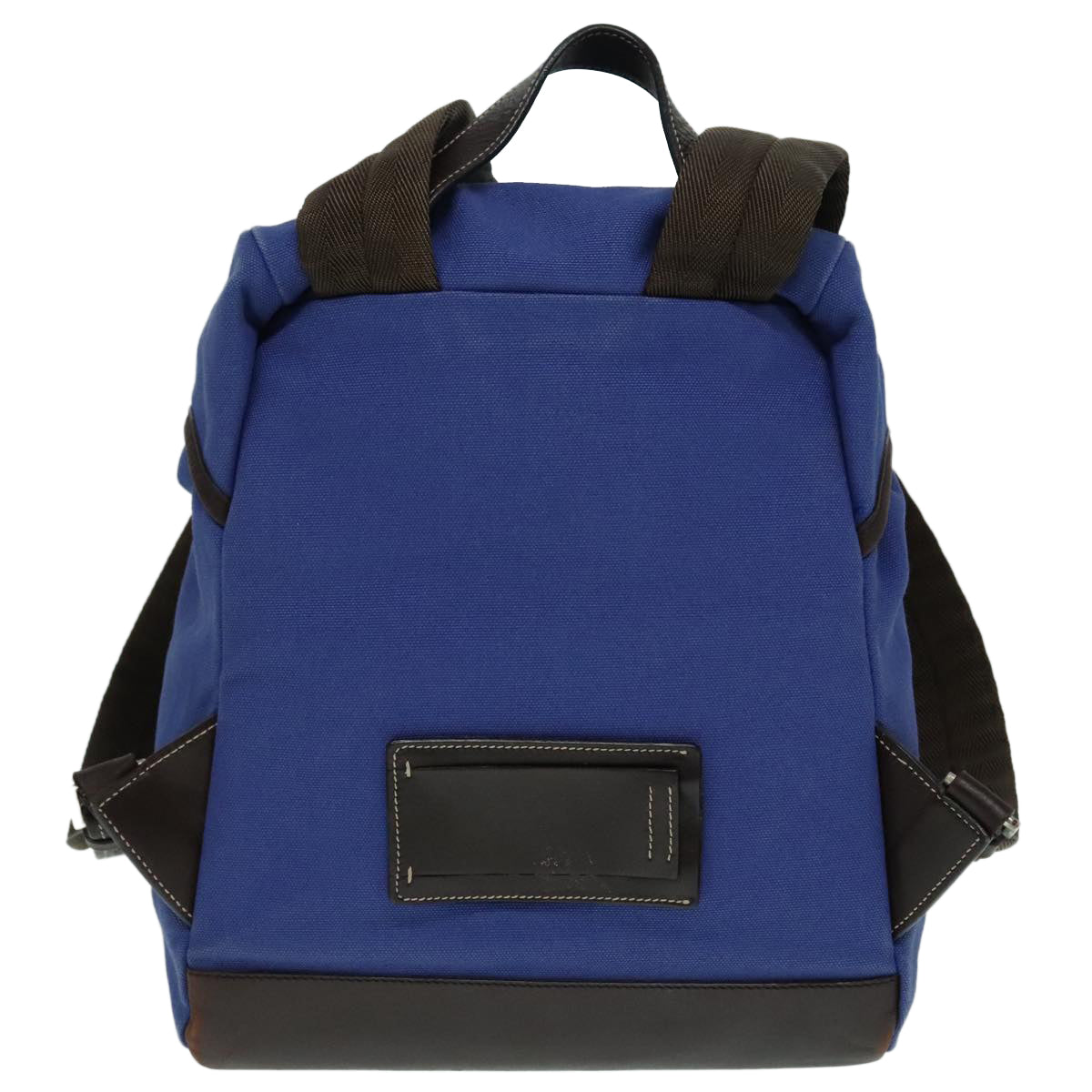 PRADA Backpack Canvas Blue 88293