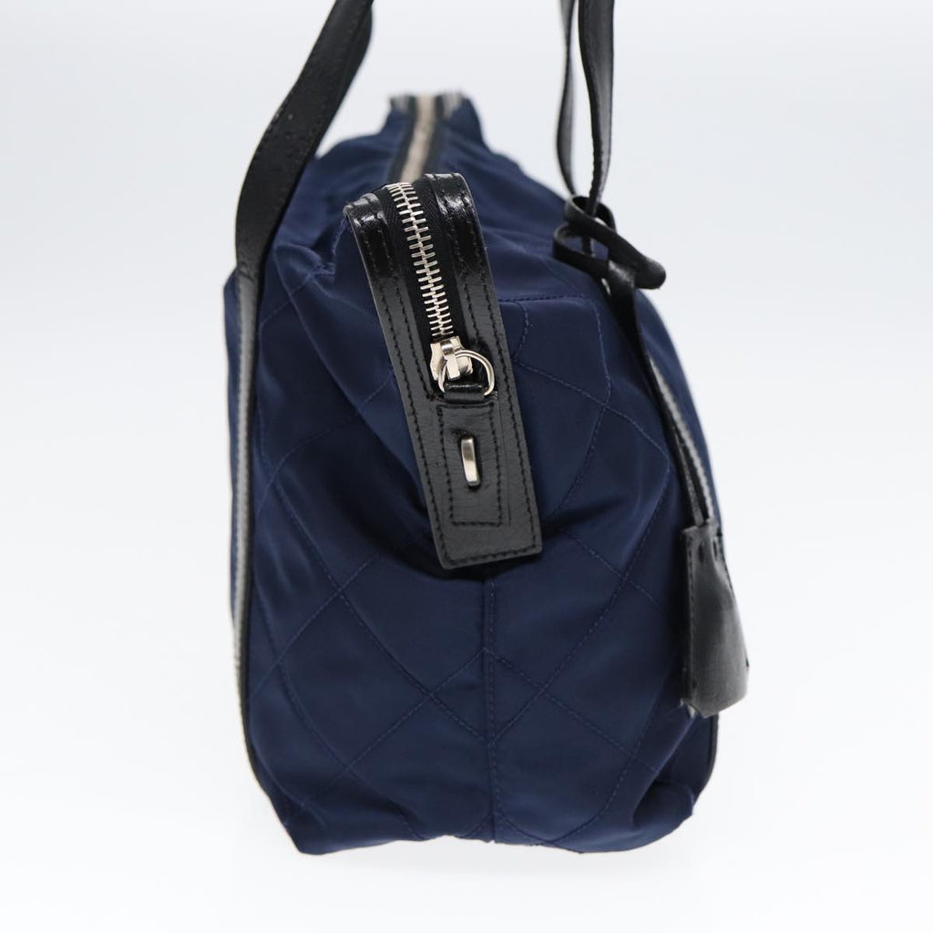 PRADA Shoulder Bag Nylon Navy Silver 88342