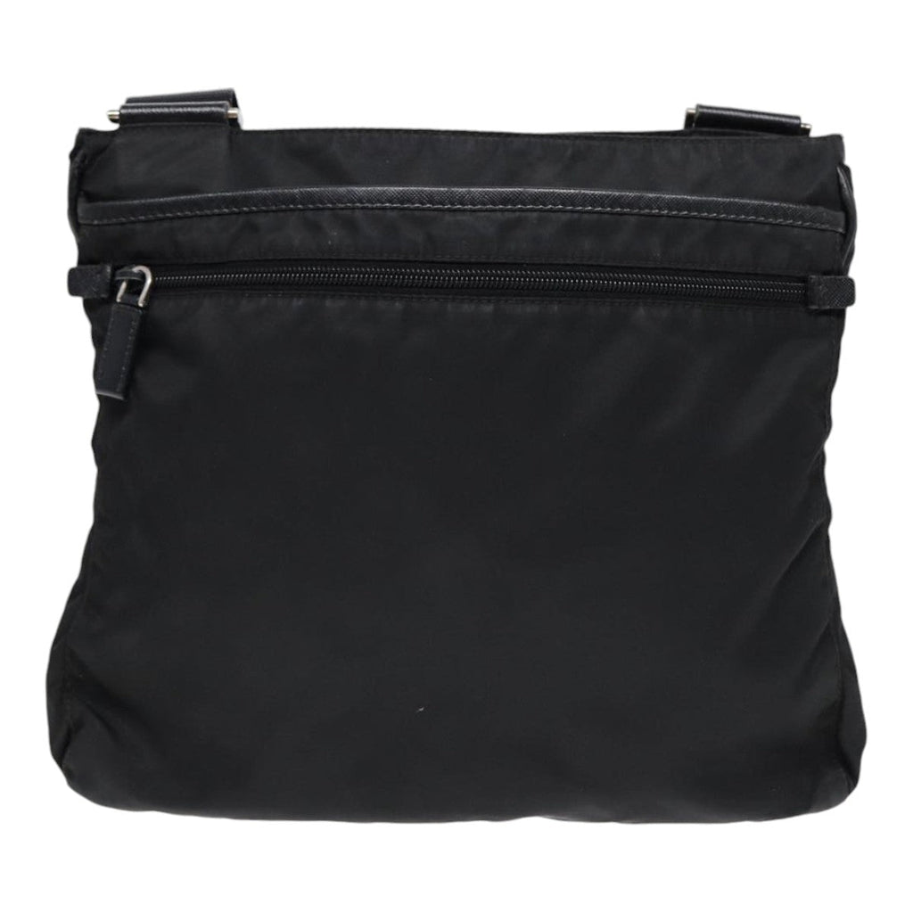 PRADA Shoulder Bag Nylon Black Silver 88653