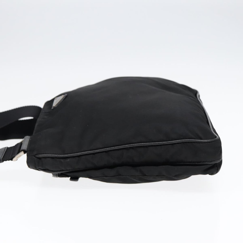 PRADA Shoulder Bag Nylon Black Silver 88653