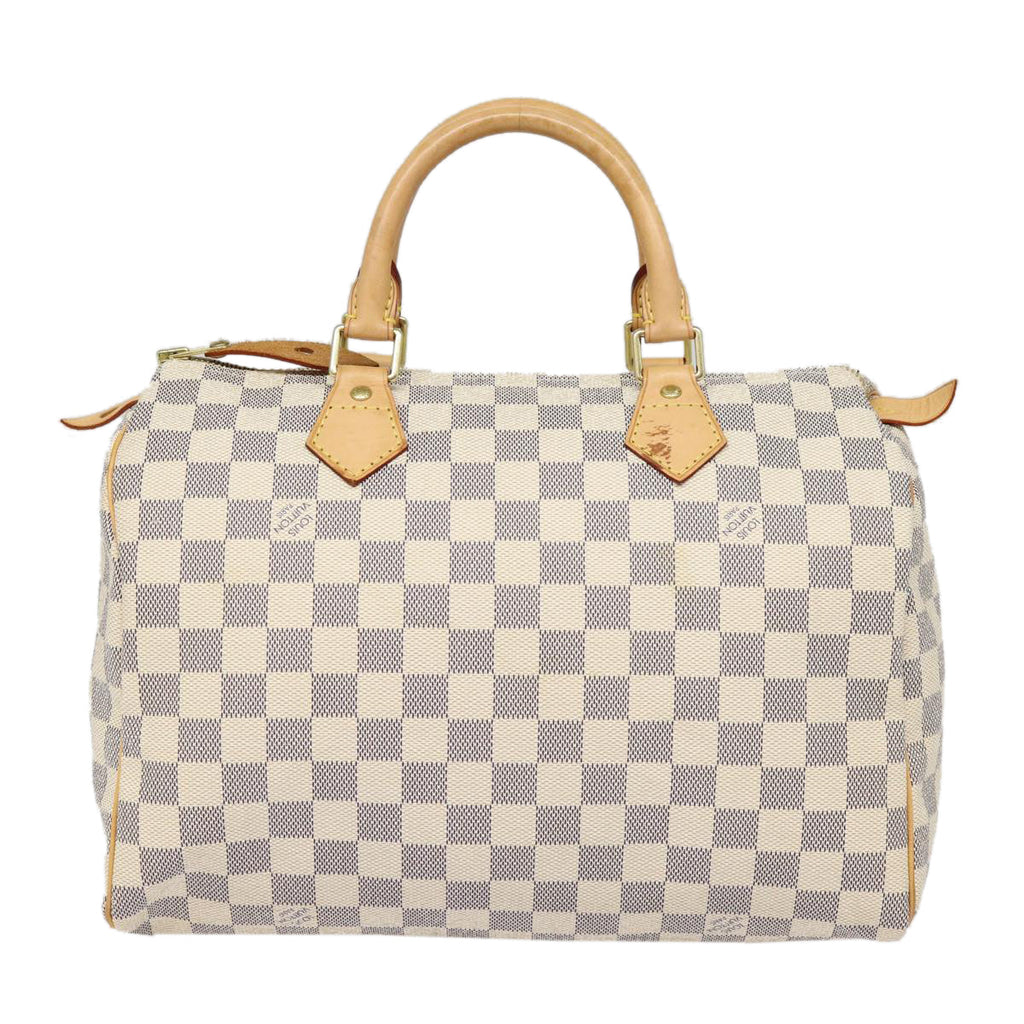 LOUIS VUITTON Damier Azur Speedy 30 Hand Bag N41533 LV 88905AV