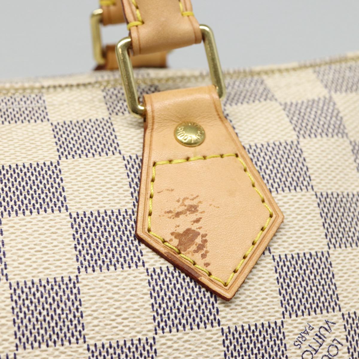 LOUIS VUITTON Damier Azur Speedy 30 Hand Bag N41533 LV 88905AV