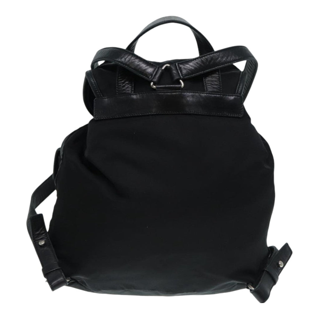PRADA Backpack Nylon Black 89322