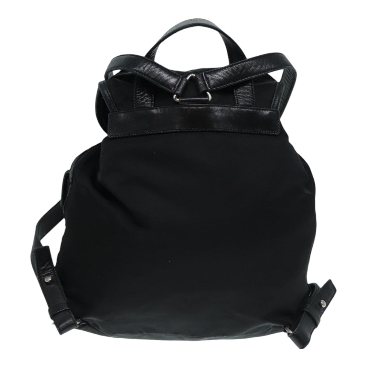 PRADA Backpack Nylon Black 89322