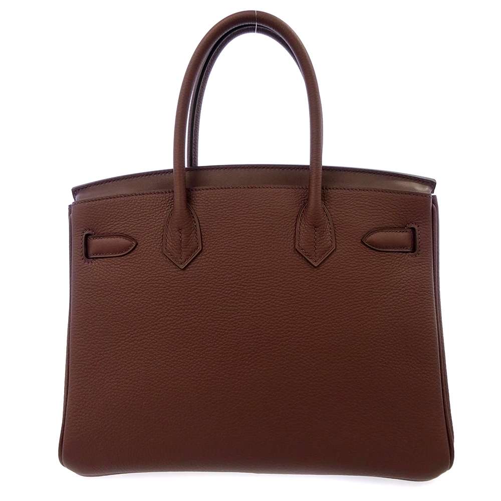 HERMES Birkin 3EN1 RougeSellier Togo Leather Swift Leather Toile GM Size 30