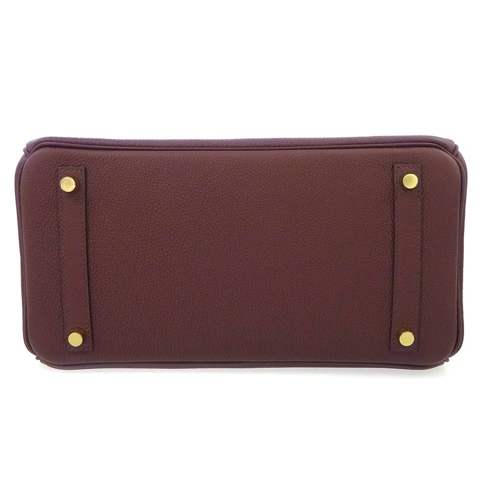 HERMES Birkin 3EN1 RougeSellier Togo Leather Swift Leather Toile GM Size 30