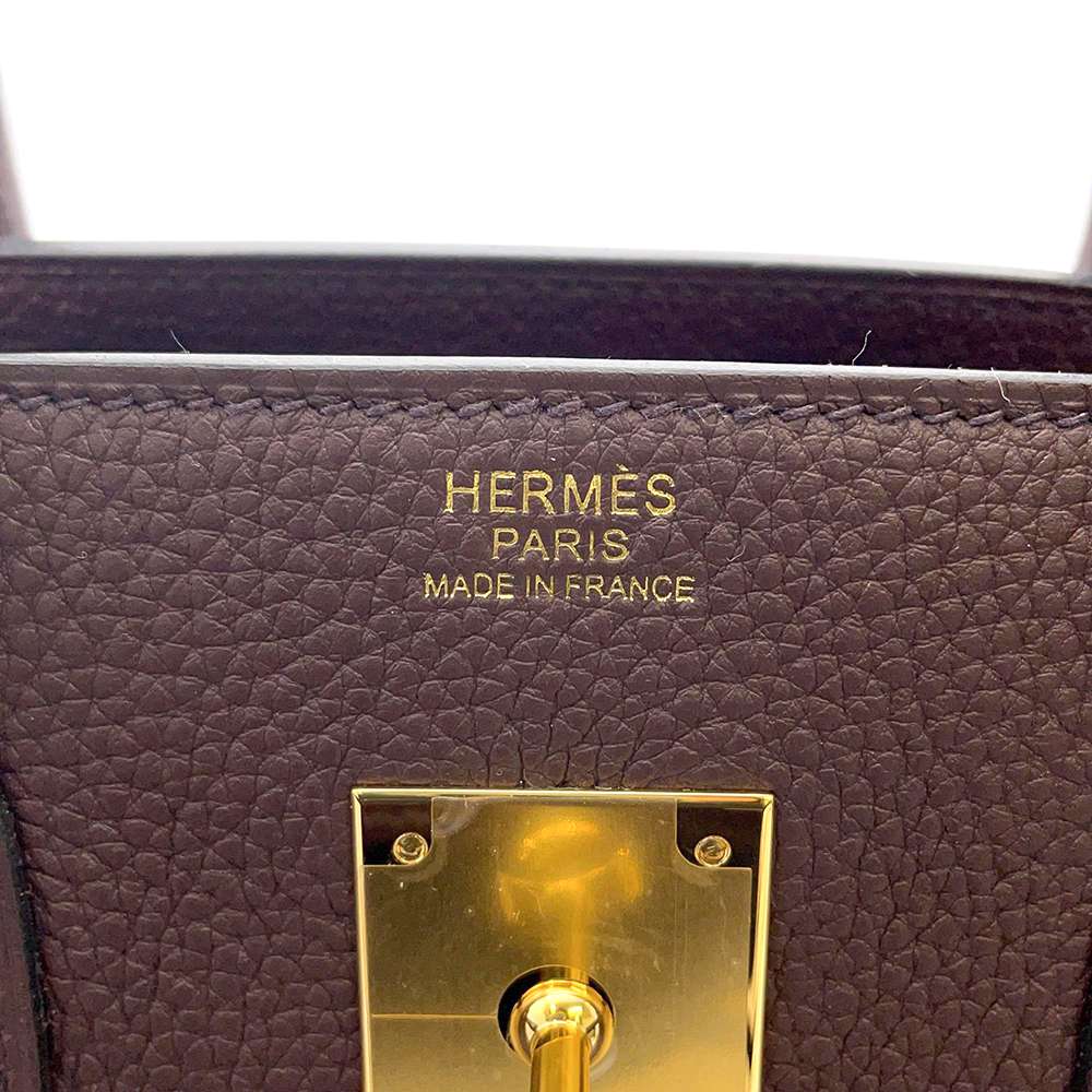 HERMES Birkin 3EN1 RougeSellier Togo Leather Swift Leather Toile GM Size 30