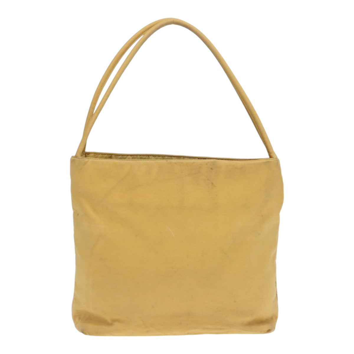 PRADA Tote Bag Nylon Yellow Silver 89557