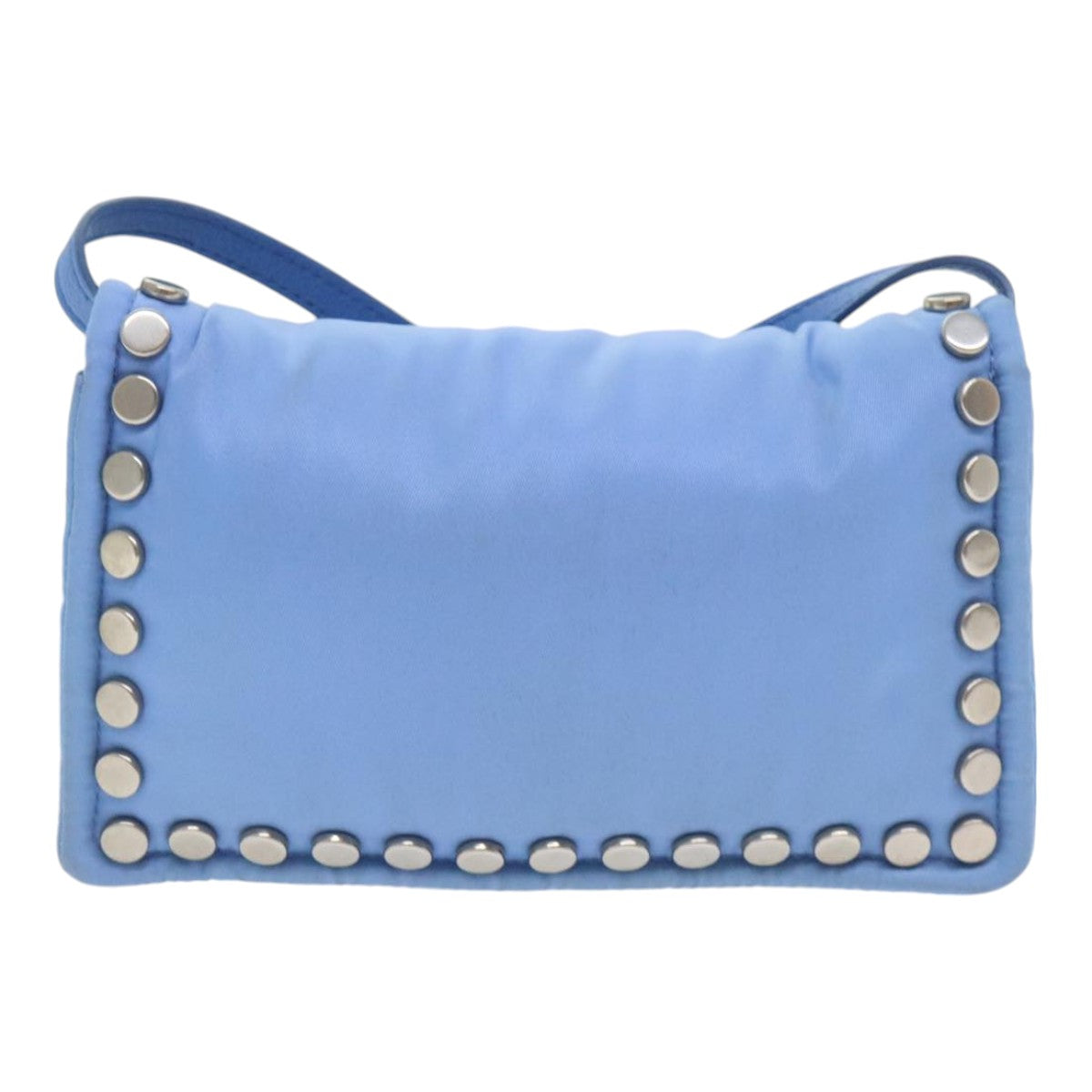 PRADA Shoulder Bag Nylon Blue 89790