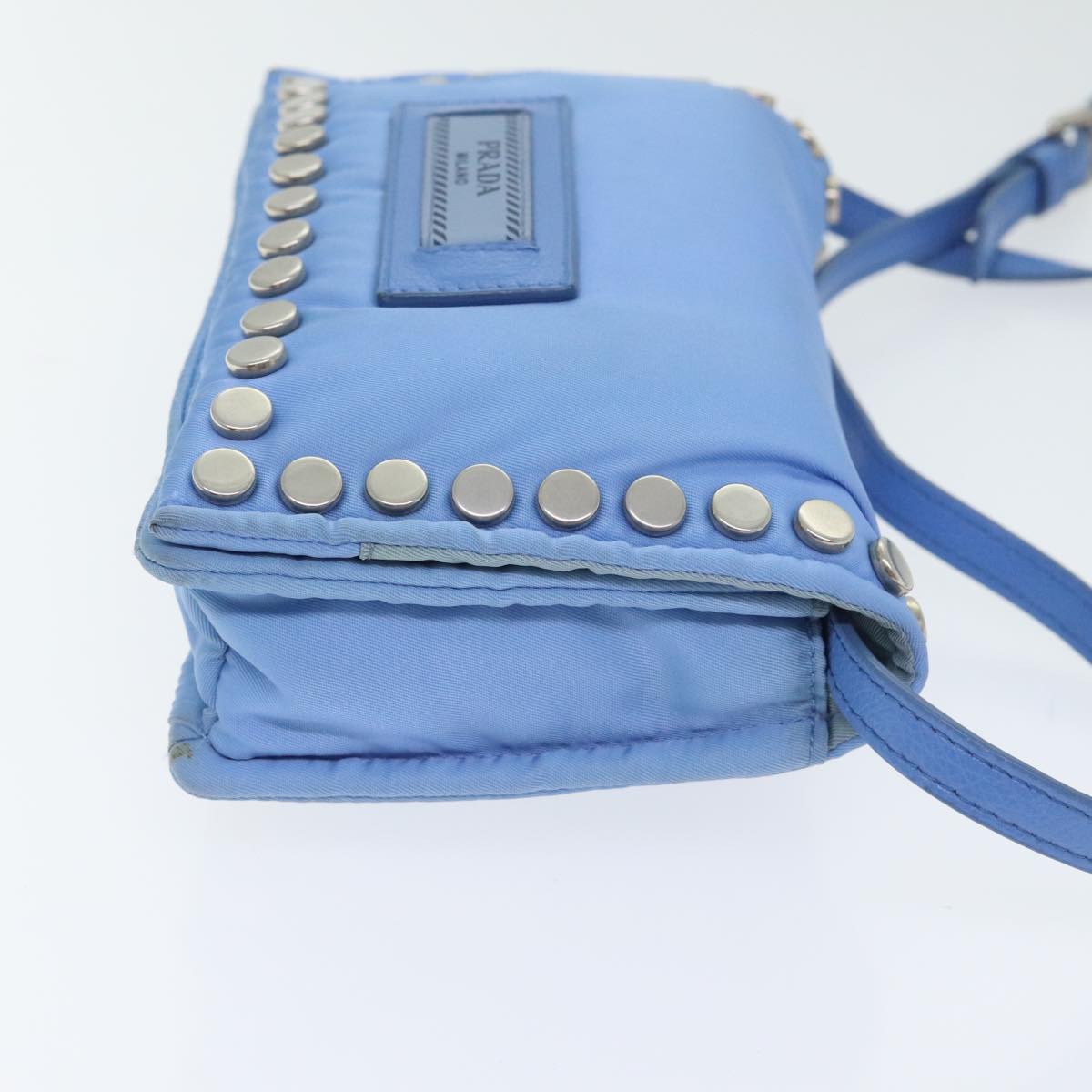 PRADA Shoulder Bag Nylon Blue 89790