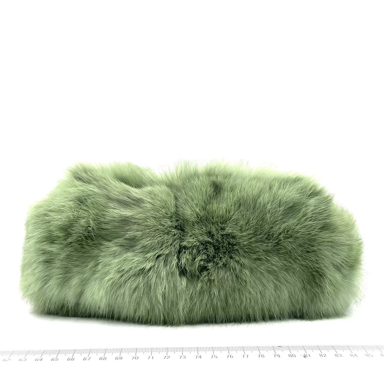 Fendi Mini Mamma Baguette Green Faux Fur
