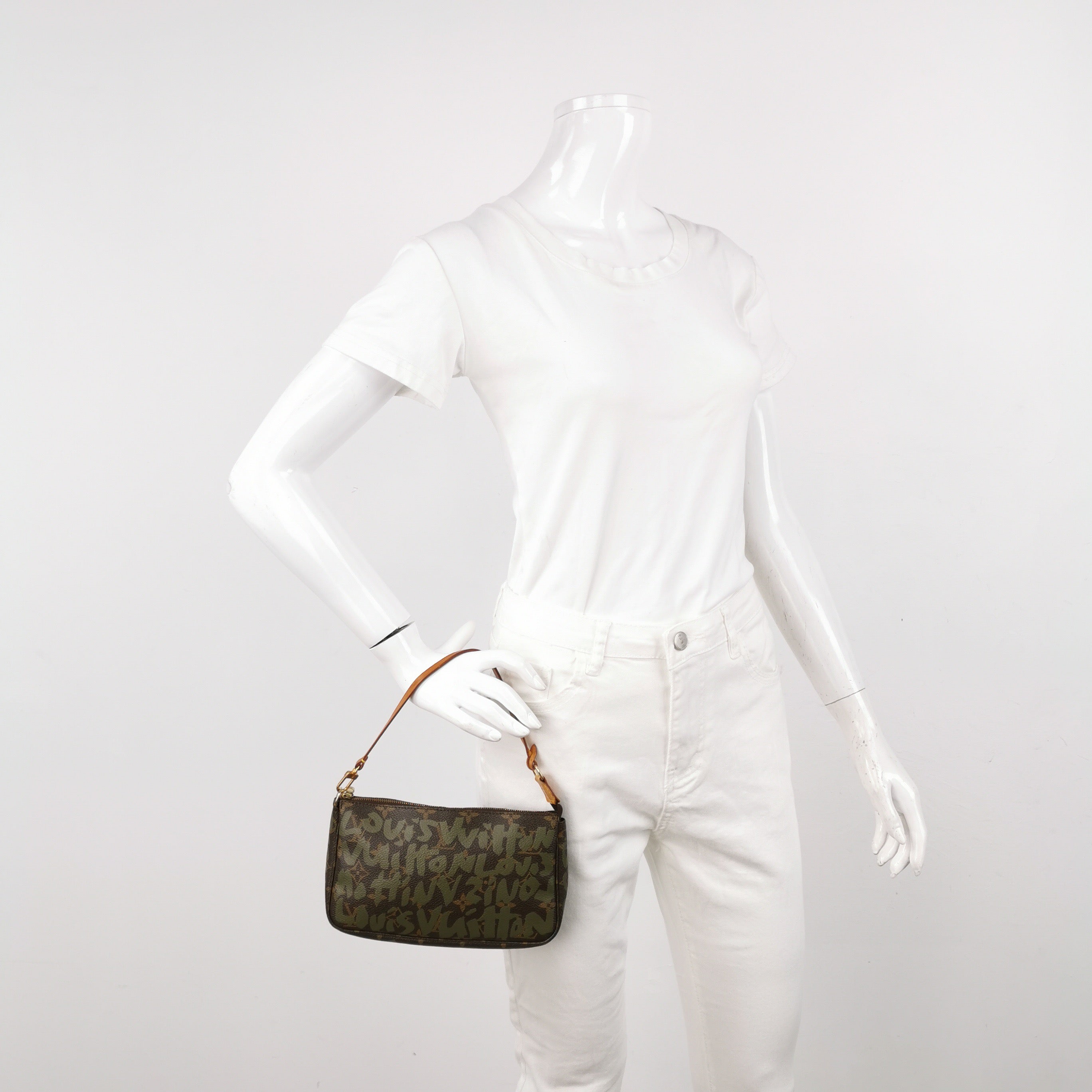 Louis Vuitton x Stephen Sprouse Green Graffiti Monogram Pochette Accessoire