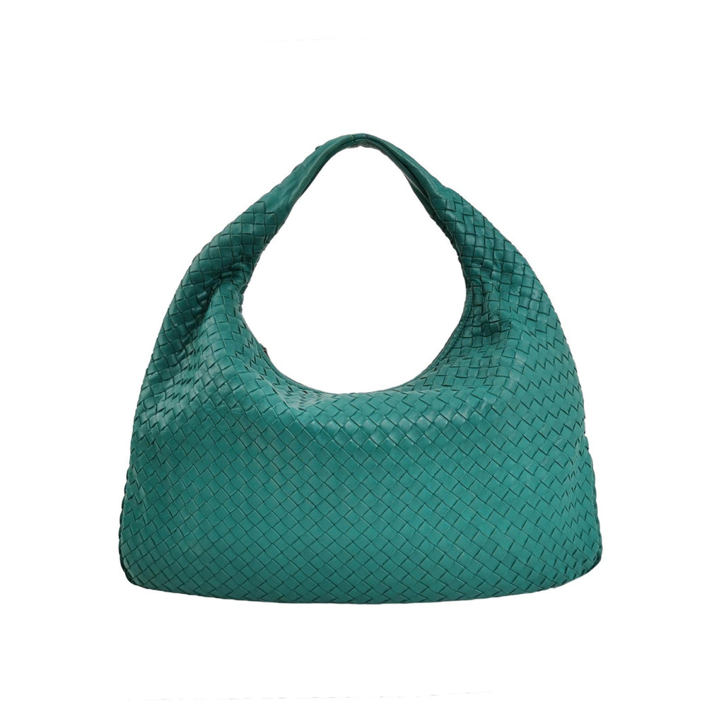 Bottega Veneta Veneta Hobo Large Teal Green 47cm Lambskin Leather