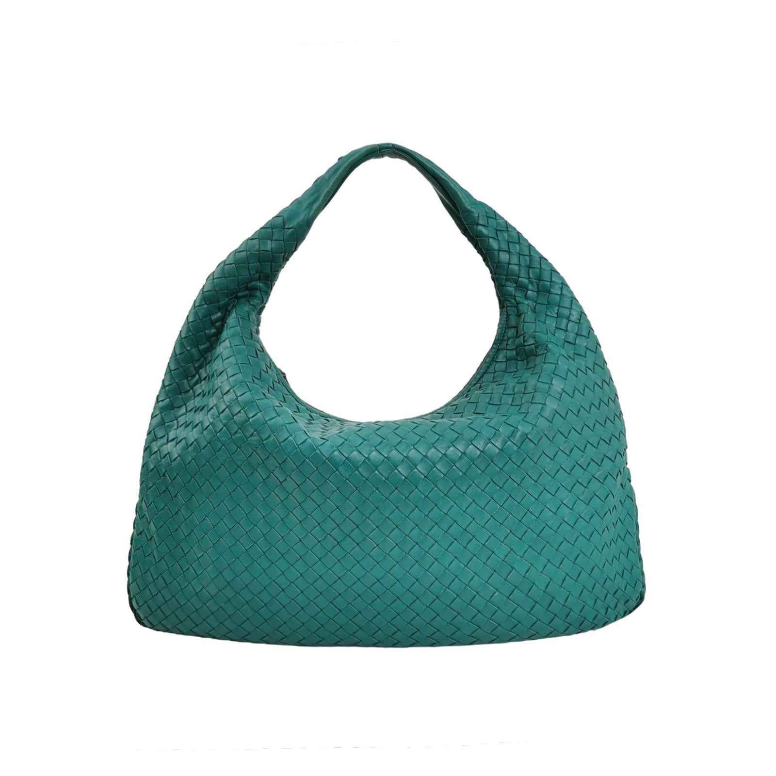 Bottega Veneta Veneta Hobo Large Teal Green 47cm Lambskin Leather